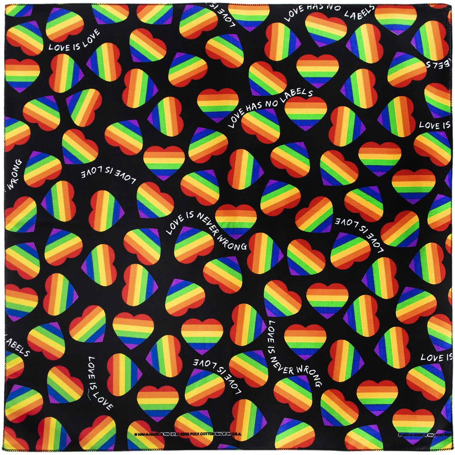 Love Has No Labels Rainbow Bandana