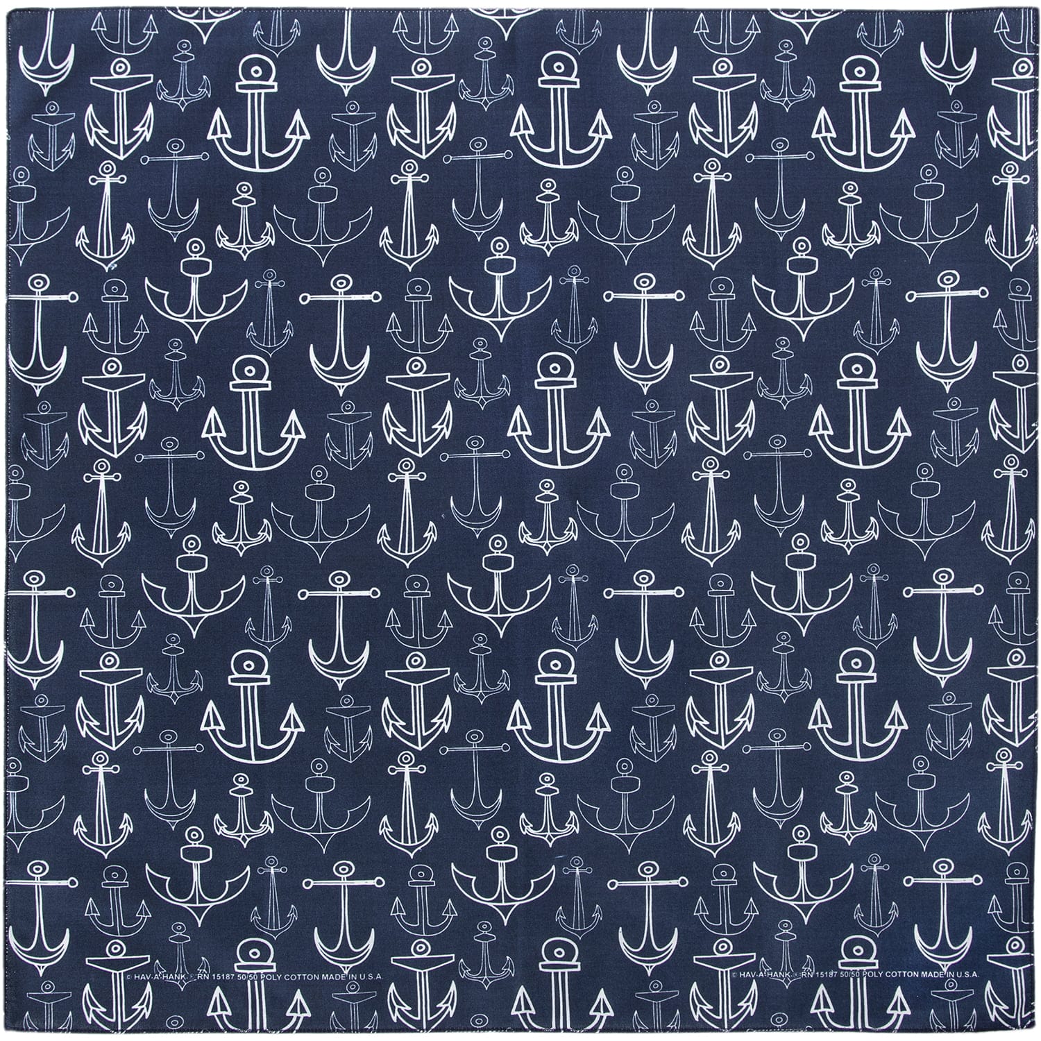 Anchors Away Navy Bandana