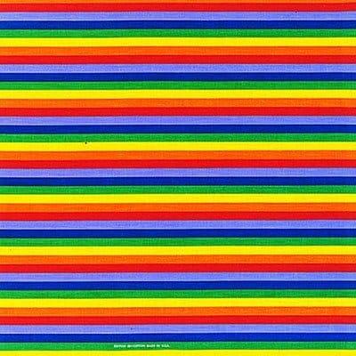 Colorful horizontal stripes alternate in red green blue and yellow creating a vibrant pattern across the surface with no additional elements or context visible.