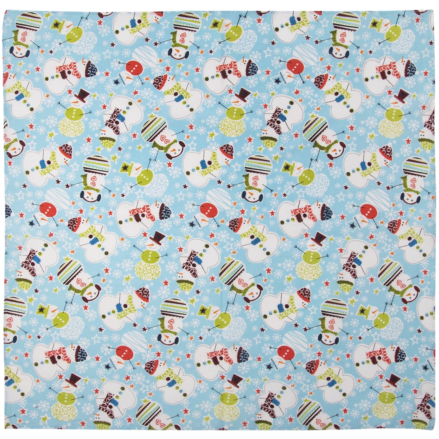 Snowmen 2 - Light Blue Bandana - 12 pieces