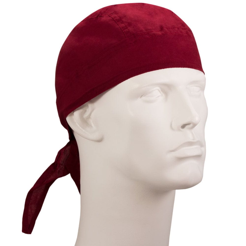 Solid Color Head Wrap - 100% Cotton - Imported - Burgundy / Wine, 12 pieces