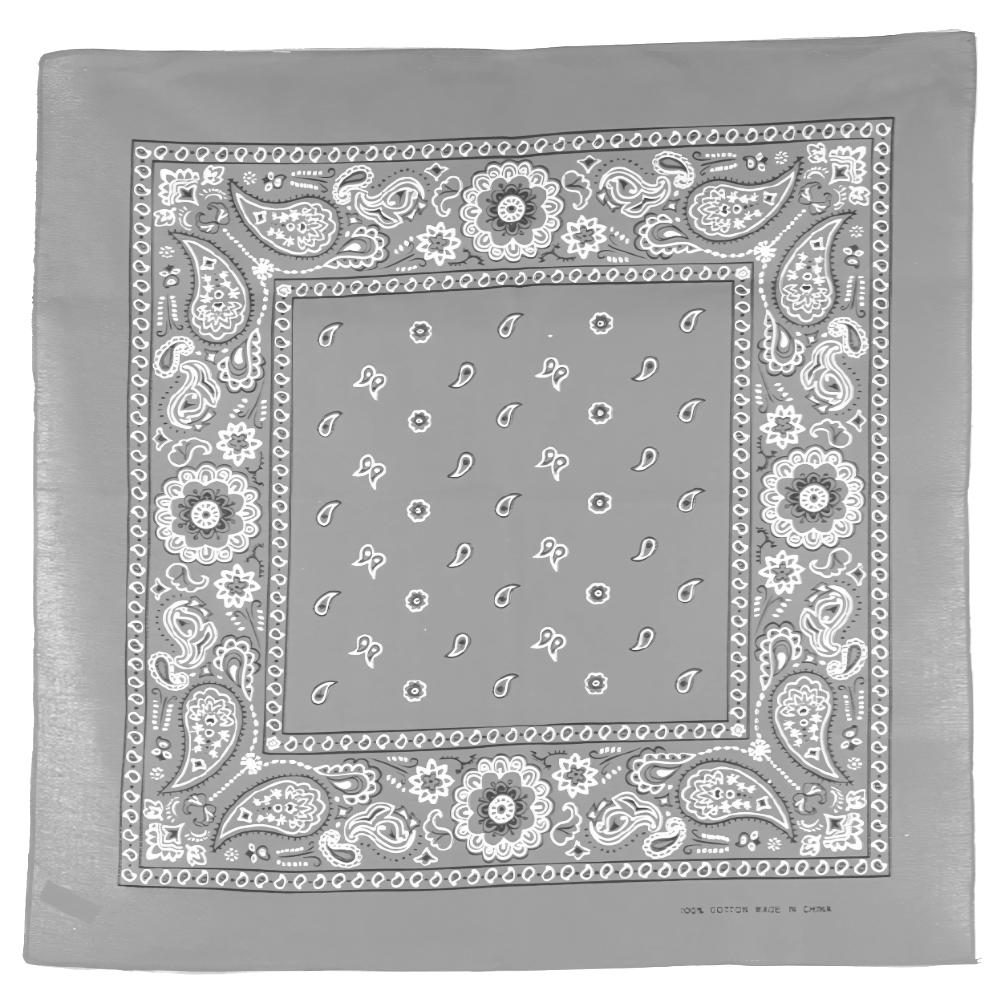 Square Floral Paisley Bandana - Double Sided Print 100% Cotton
