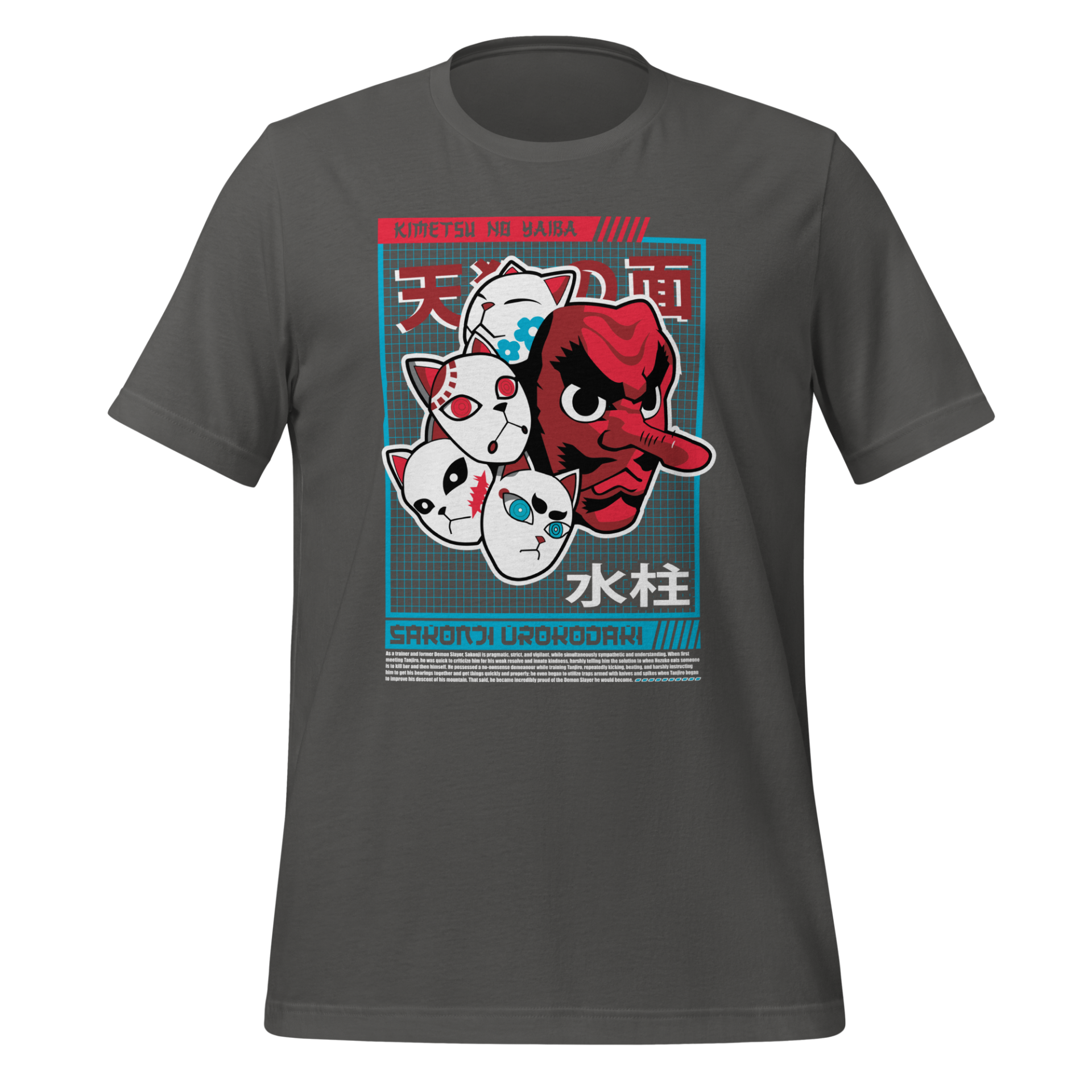 Sakonji Urokodaki Tengu Mask from Demon Slayer Anime Design Unisex t-shirt