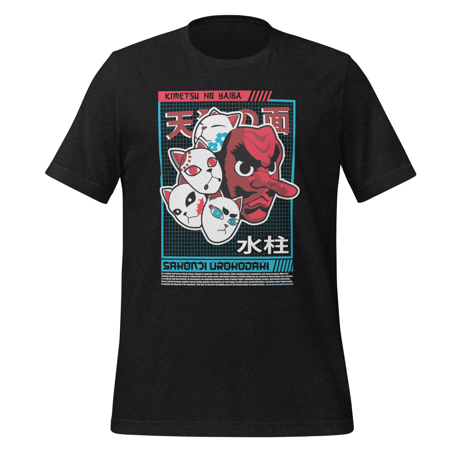 Sakonji Urokodaki Tengu Mask from Demon Slayer Anime Design Unisex t-shirt
