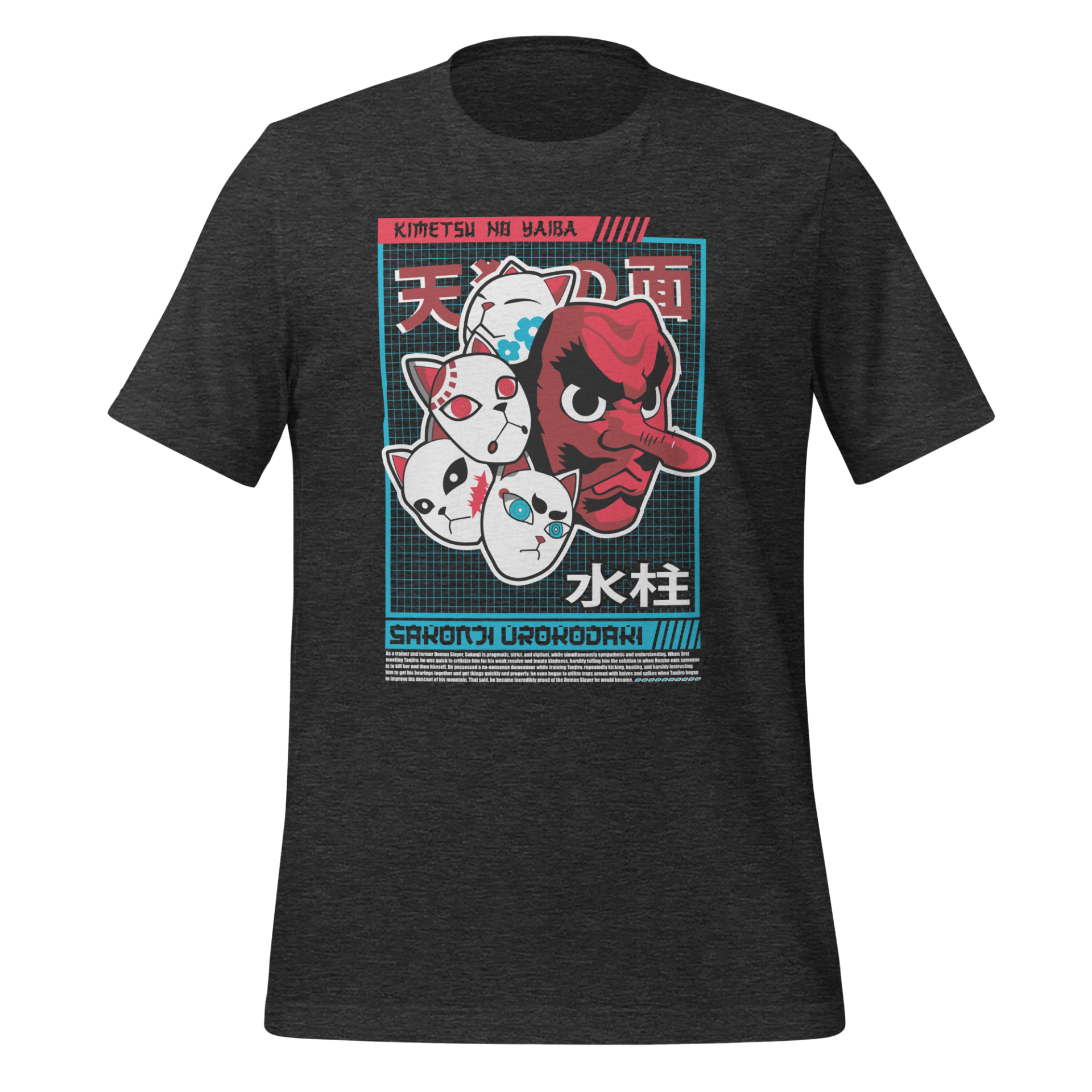 Sakonji Urokodaki Tengu Mask from Demon Slayer Anime Design Unisex t-shirt