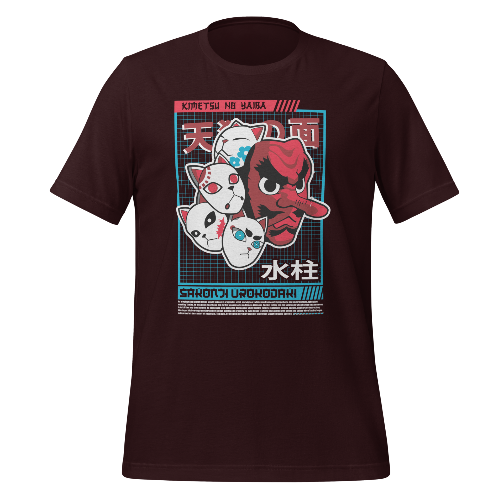 Sakonji Urokodaki Tengu Mask from Demon Slayer Anime Design Unisex t-shirt