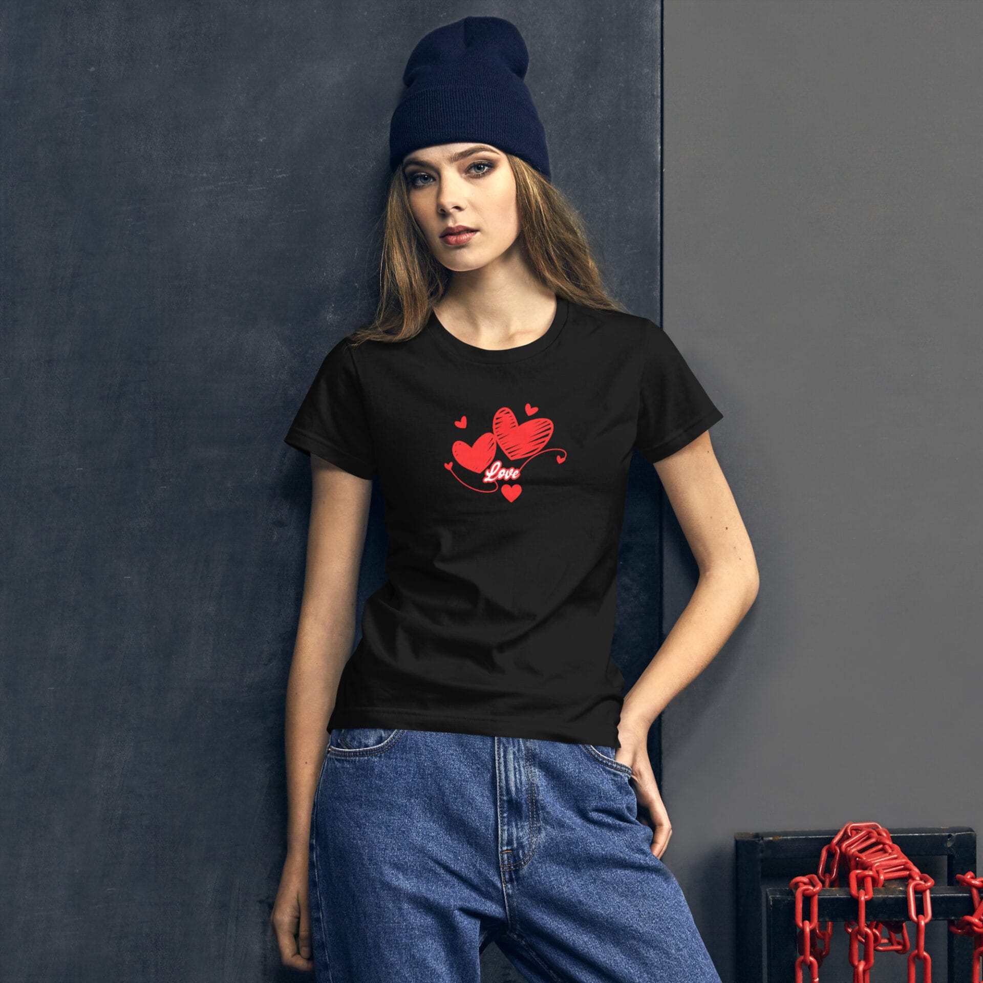 Women's Valentine's Day Short Sleeve T-Shirt - B2 6