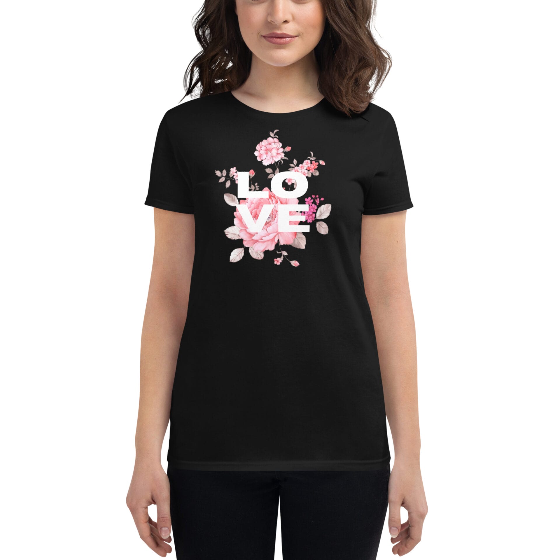 Women's Valentine's Day Short Sleeve T-Shirt - B3 - 10