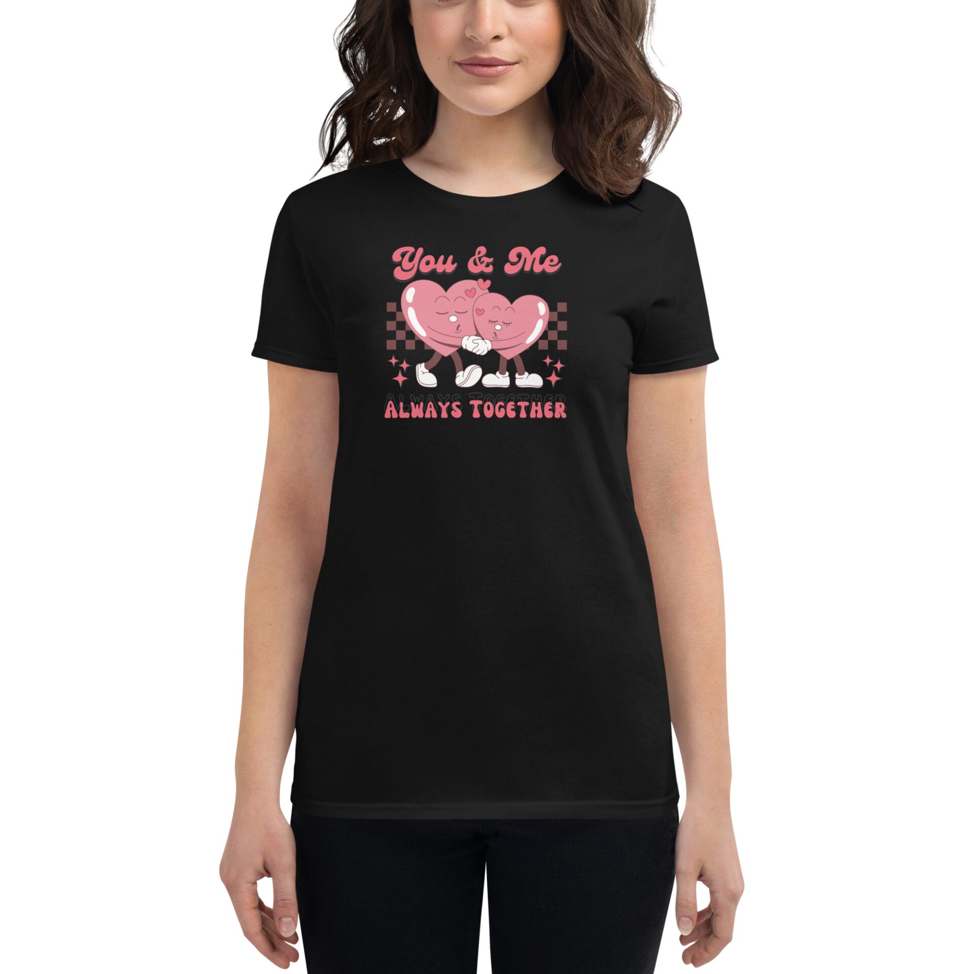 Women's Valentine's Day Short Sleeve T-Shirt - B3 - 19