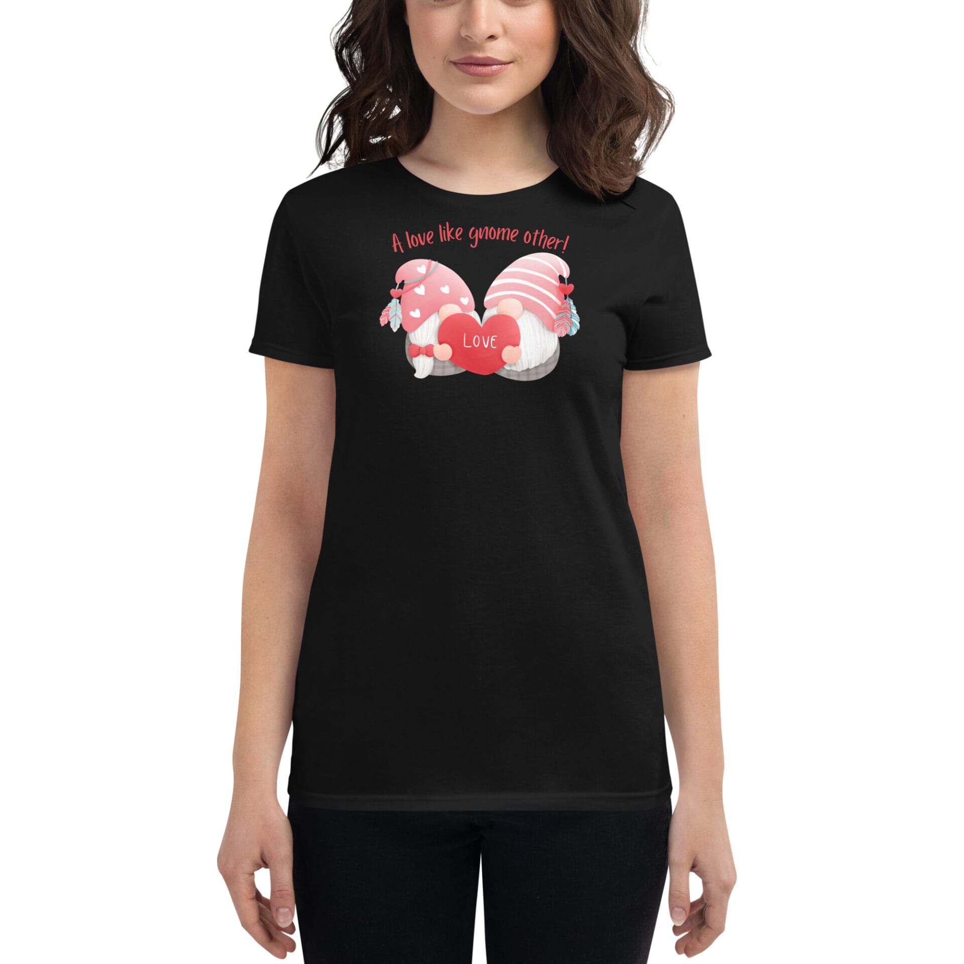 Women's Valentine's Day Short Sleeve T-Shirt - B3 - 21