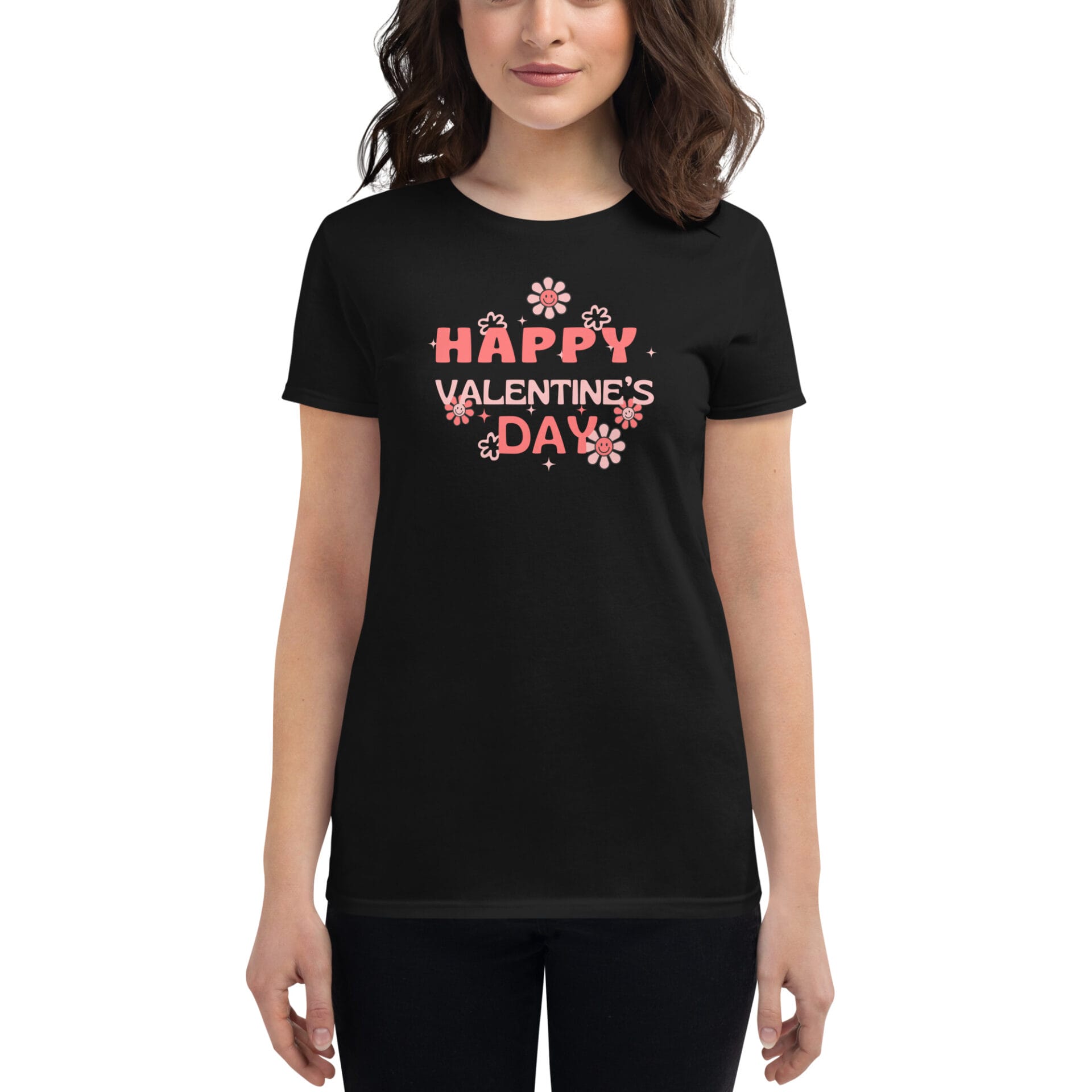 Women's Valentine's Day Short Sleeve T-Shirt - B3 - 29