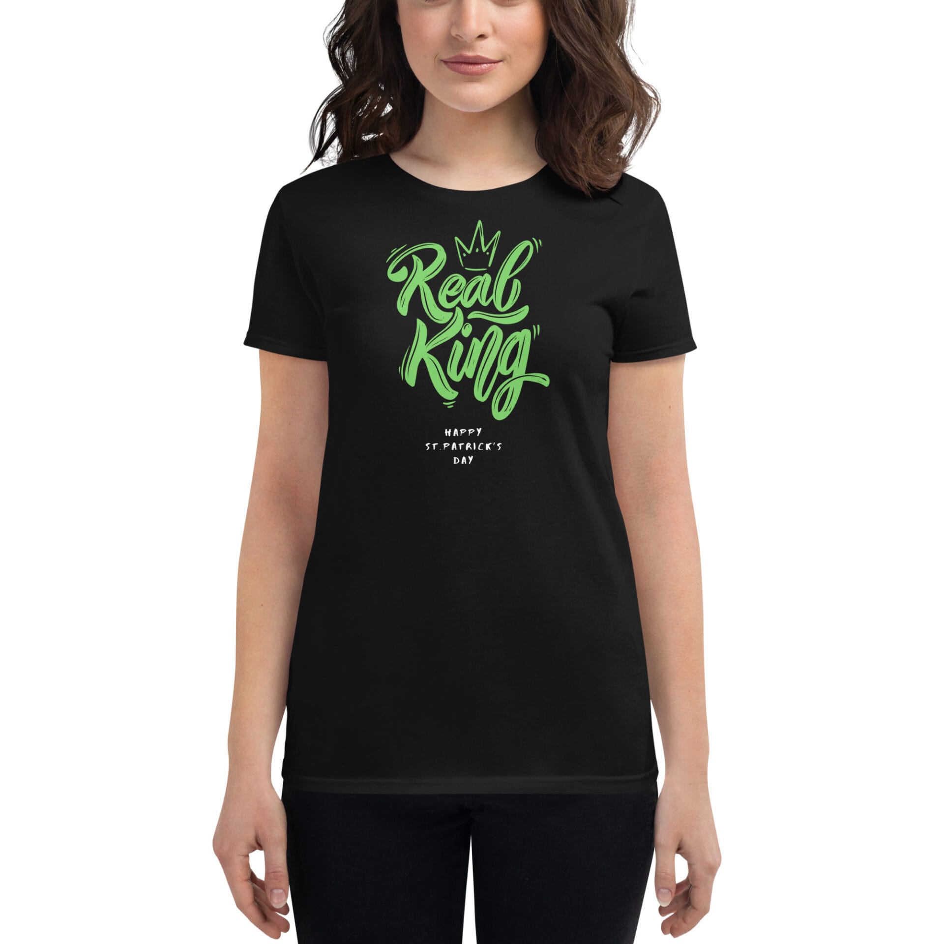 Women's St. Patrick's Day Short Sleeve T-Shirt - B2 - 23