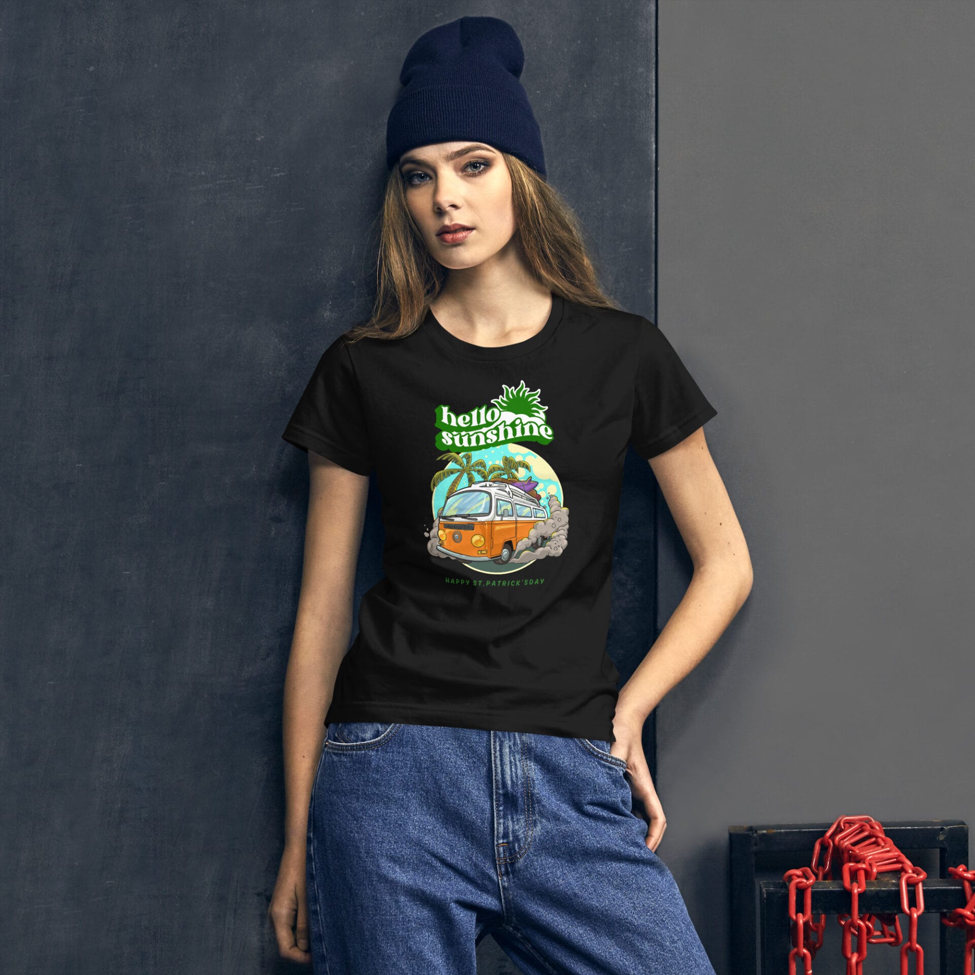Women's St. Patrick's Day Short Sleeve T-Shirt - B2 - 24