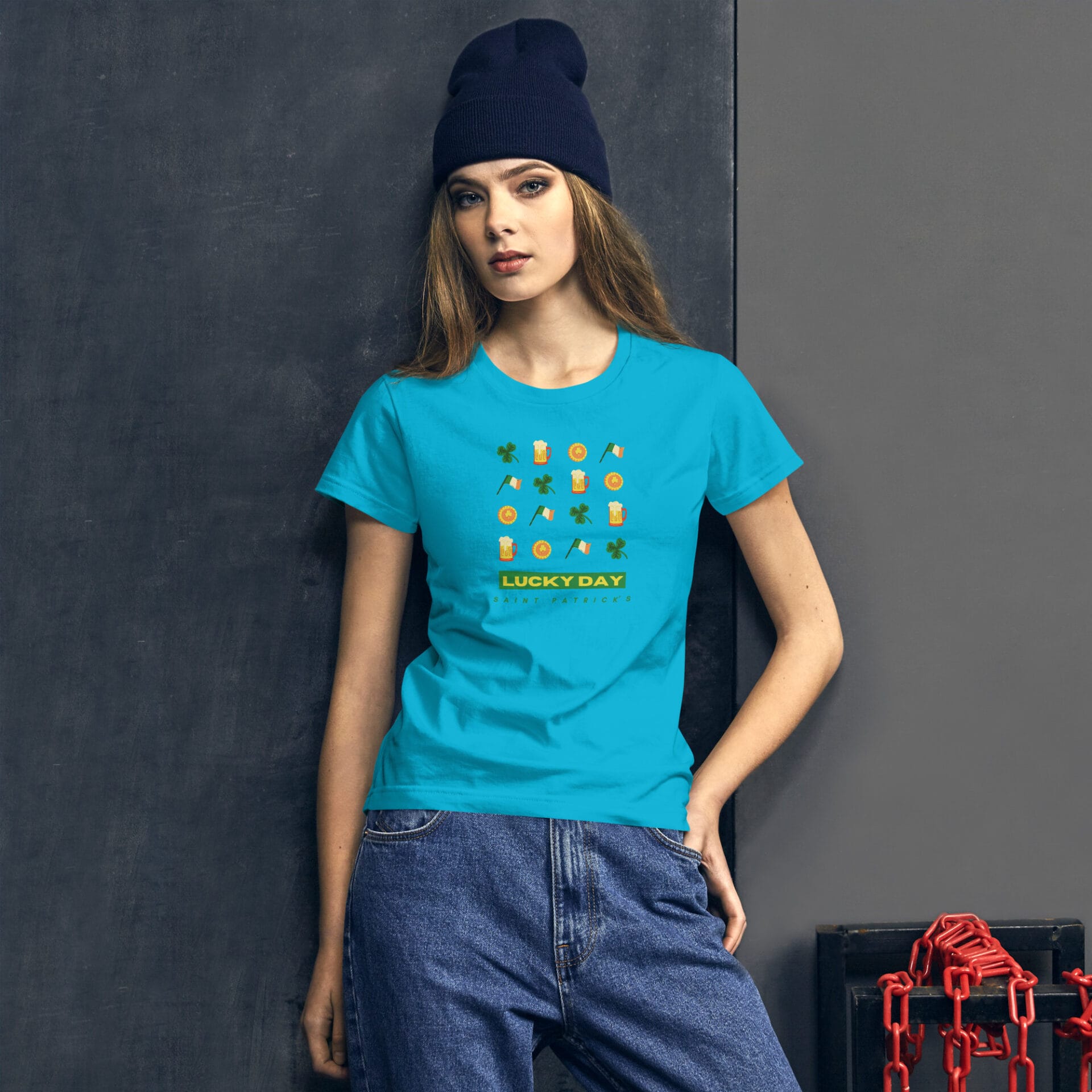 Women's St. Patrick's Day Short Sleeve T-Shirt - B2 - 10