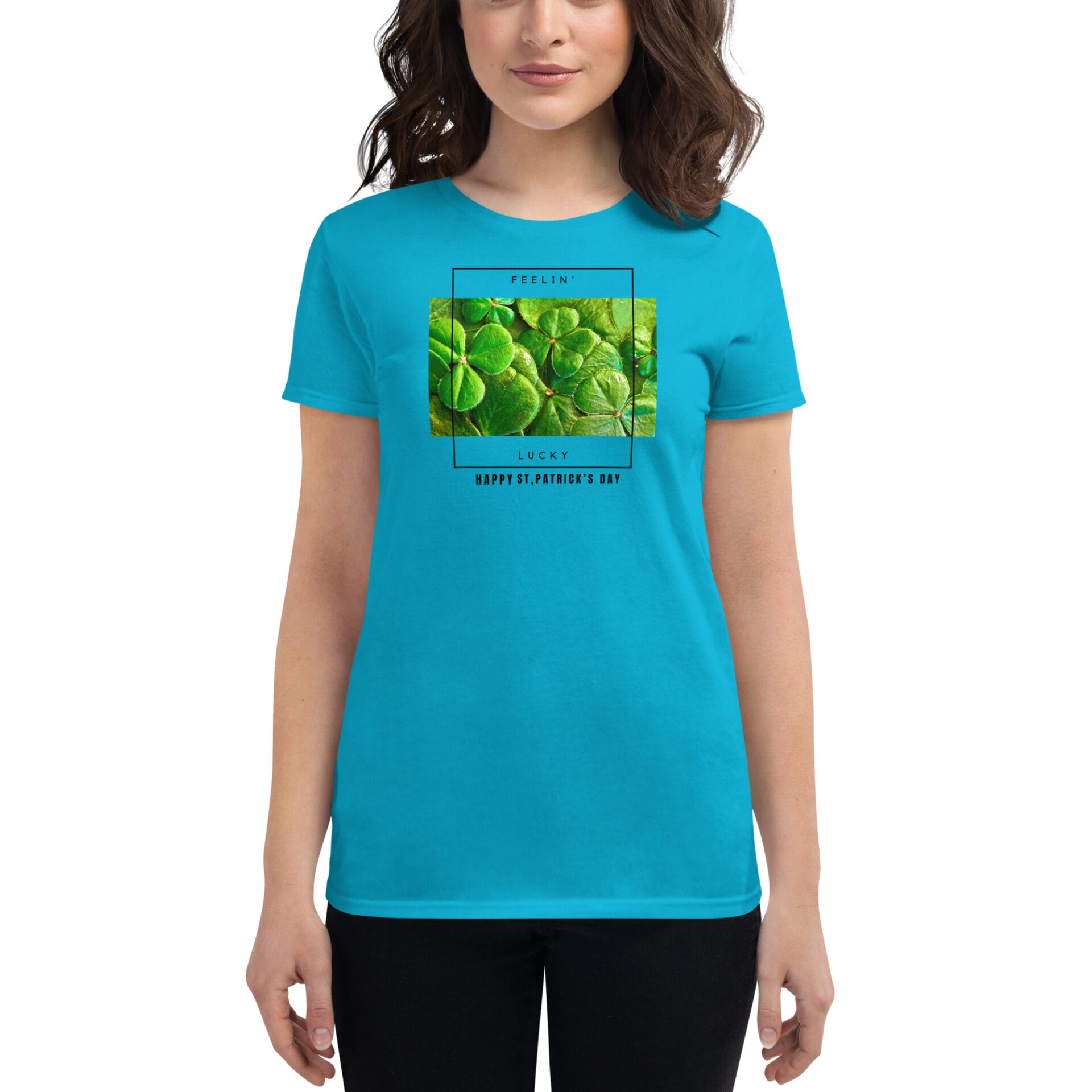 Women's St. Patrick's Day Short Sleeve T-Shirt - B2 - 11