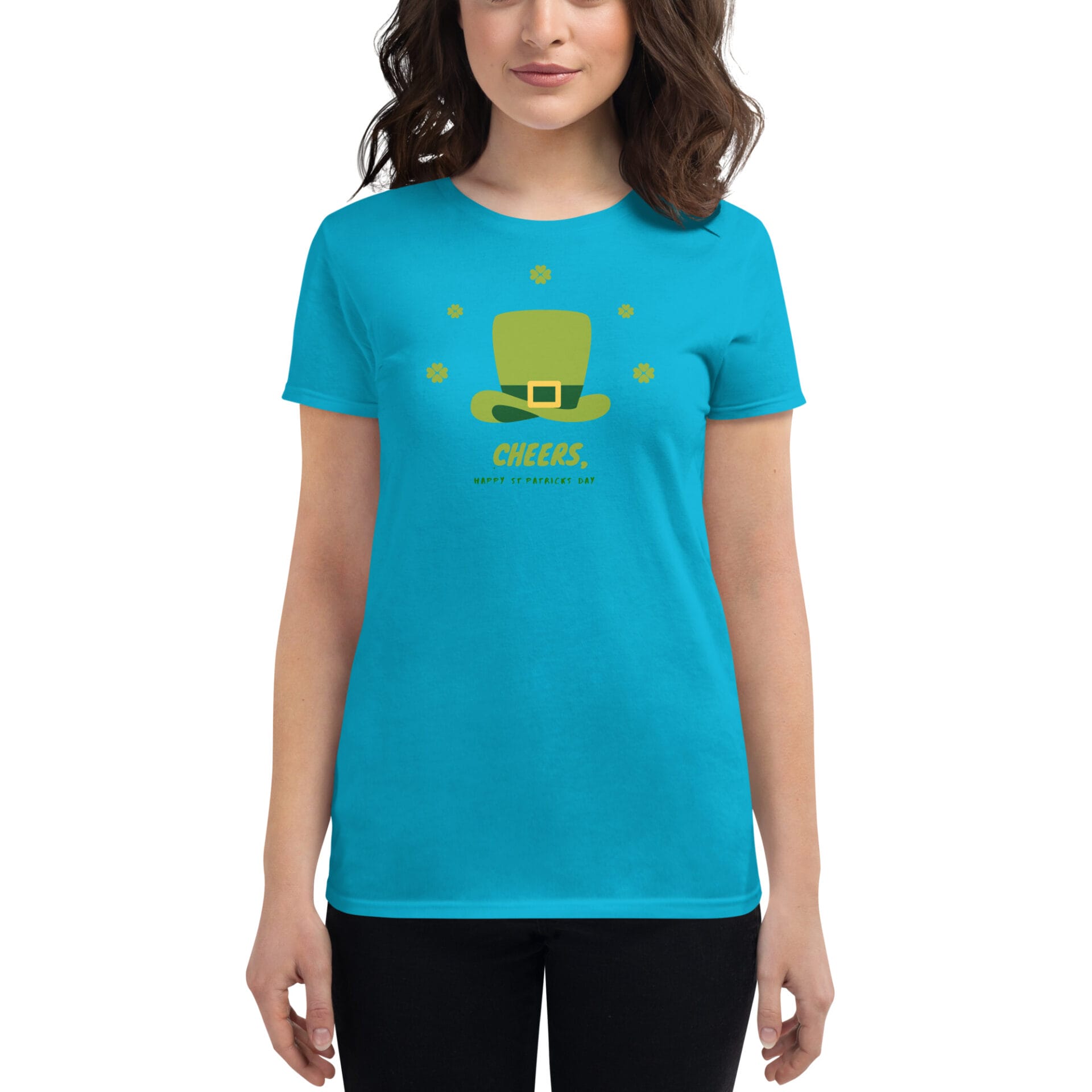 Women's St. Patrick's Day Short Sleeve T-Shirt - B2 - 18