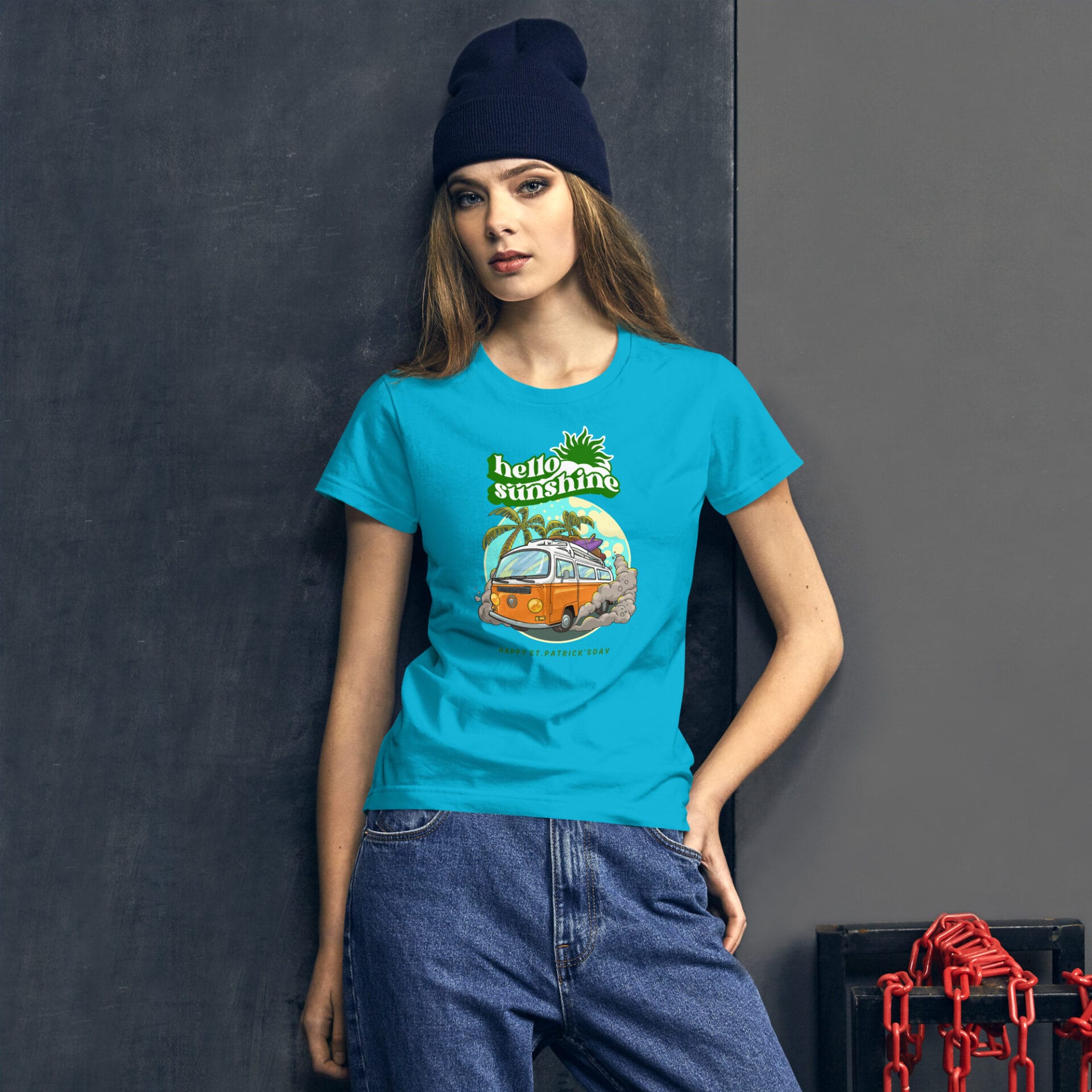 Women's St. Patrick's Day Short Sleeve T-Shirt - B2 - 24