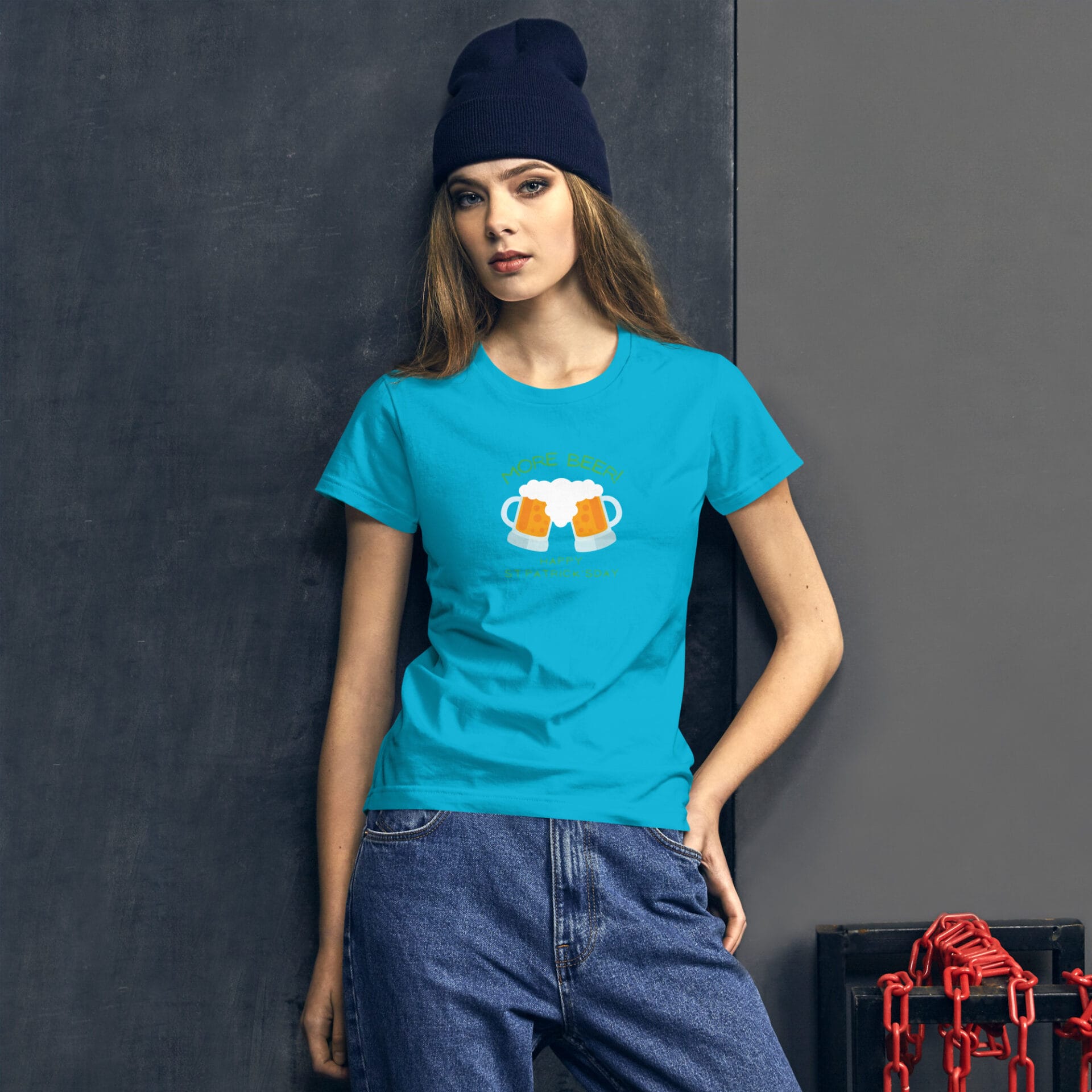 Women's St. Patrick's Day Short Sleeve T-Shirt - B2 - 27