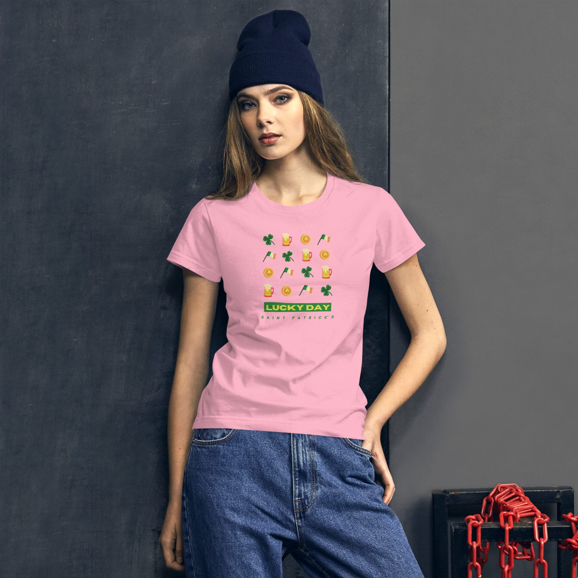 Women's St. Patrick's Day Short Sleeve T-Shirt - B2 - 10