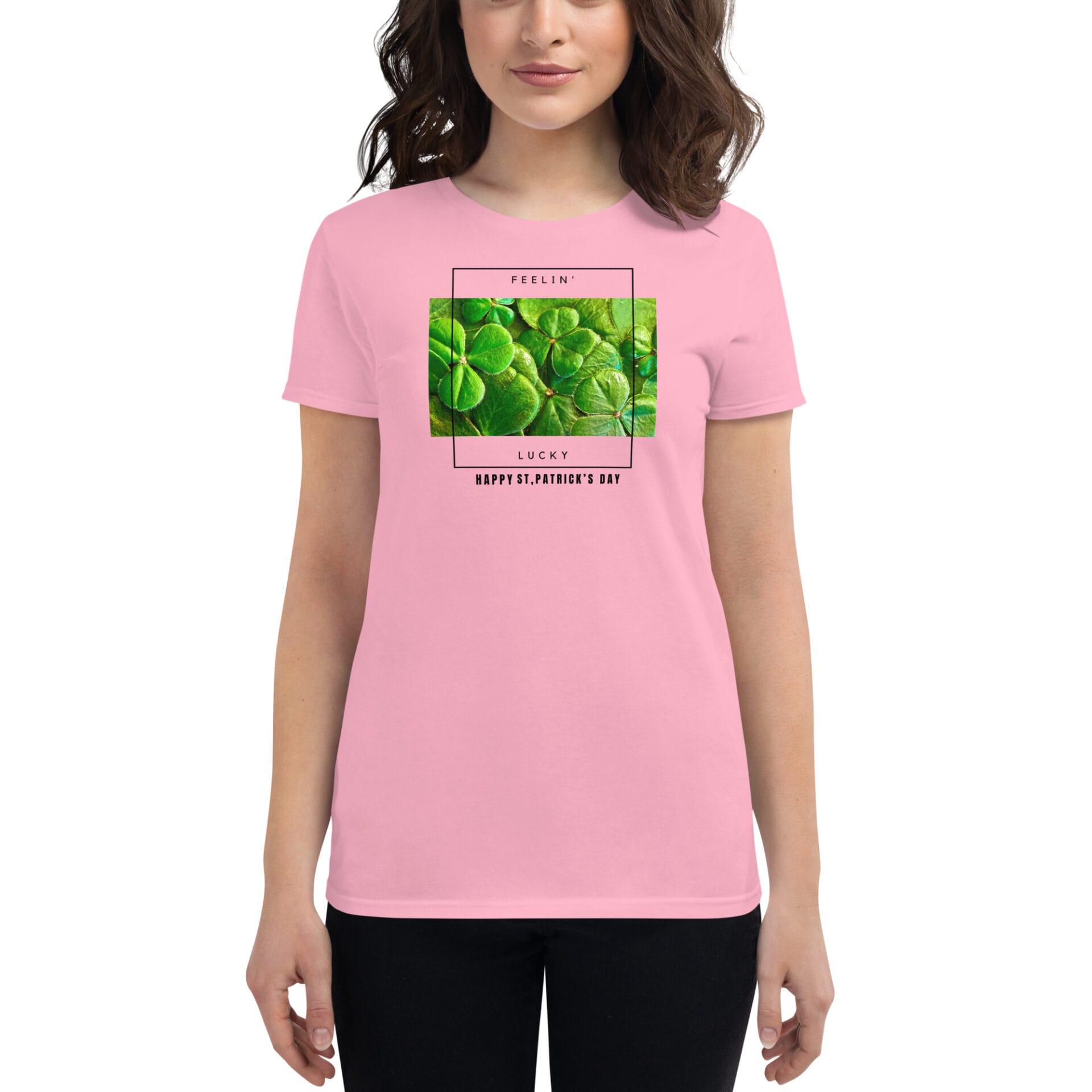 Women's St. Patrick's Day Short Sleeve T-Shirt - B2 - 11