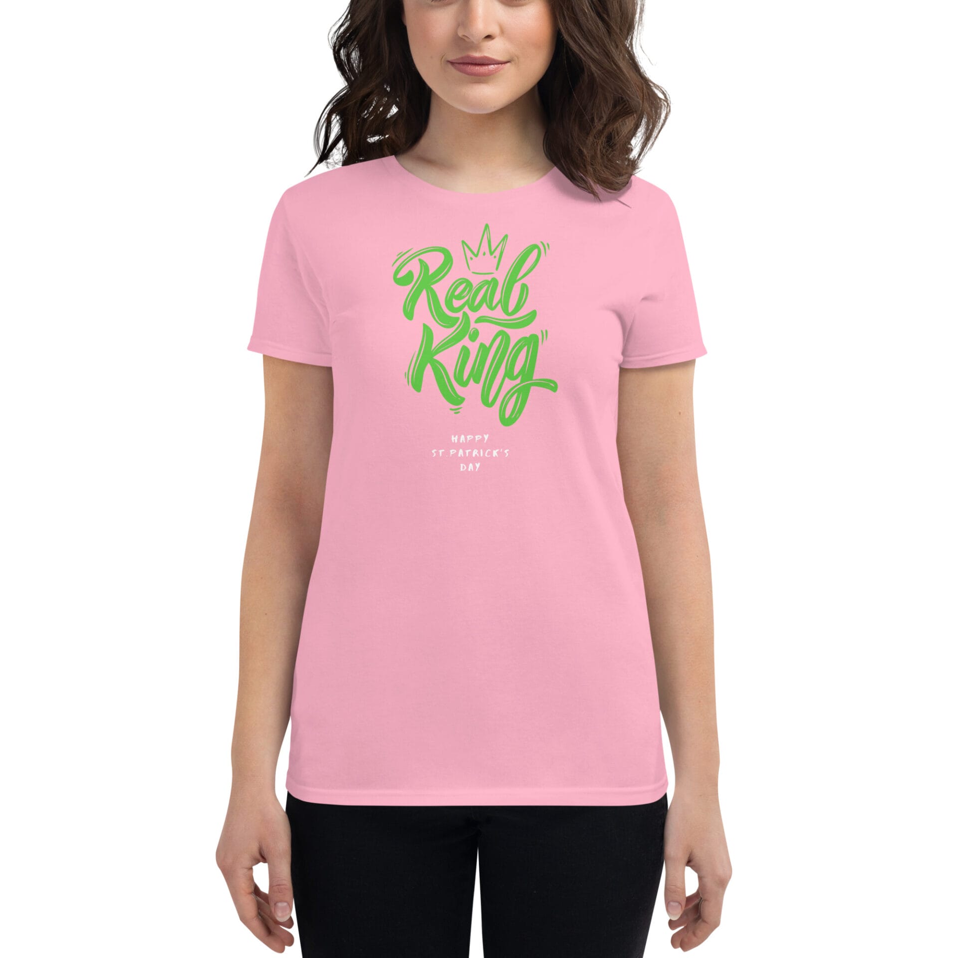 Women's St. Patrick's Day Short Sleeve T-Shirt - B2 - 23