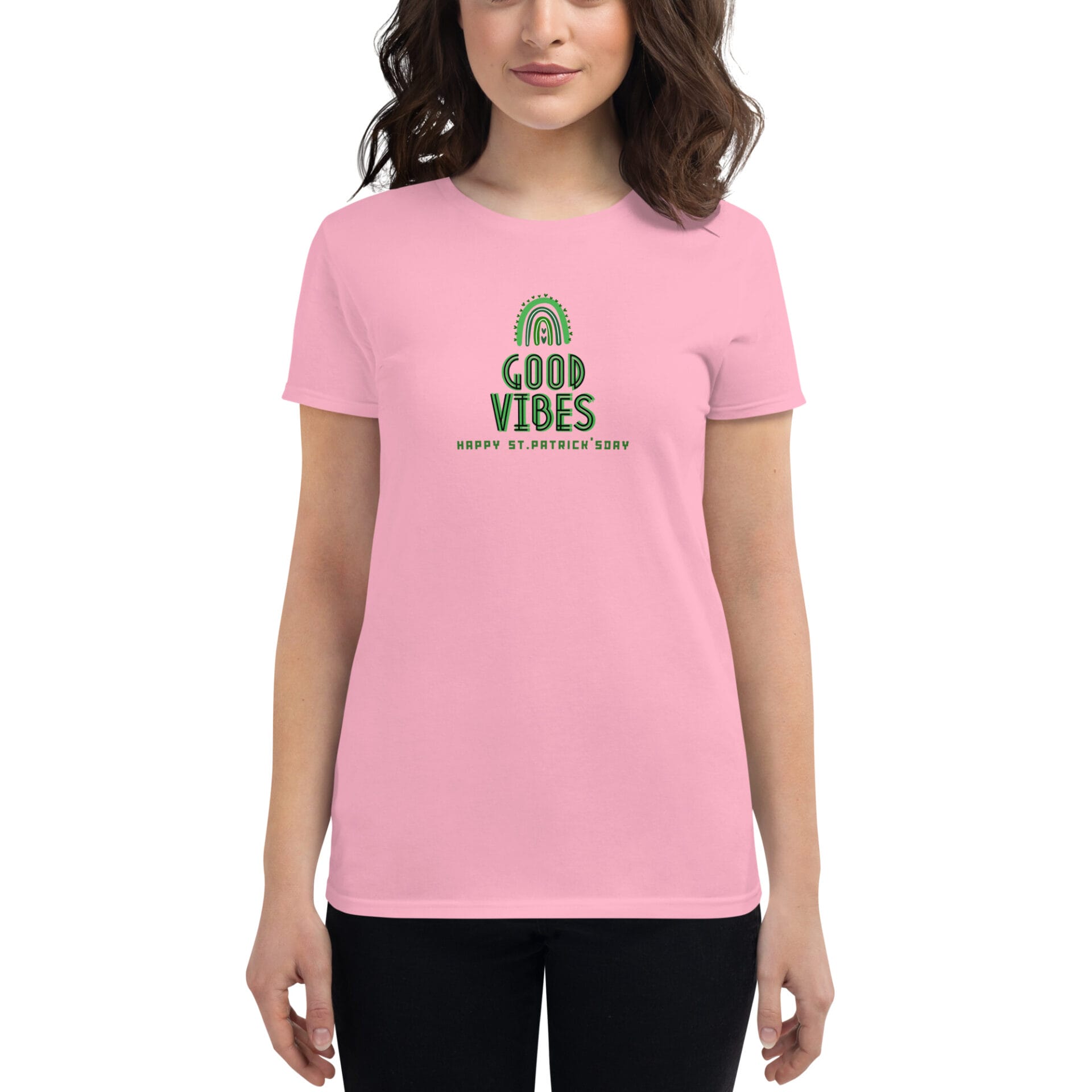 Women's St. Patrick's Day Short Sleeve T-Shirt - B2 - 26