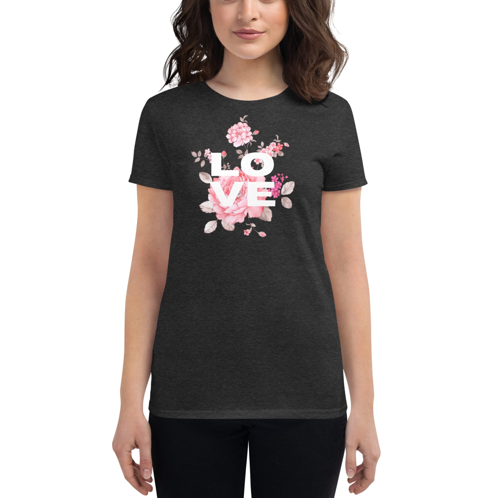 Women's Valentine's Day Short Sleeve T-Shirt - B3 - 10