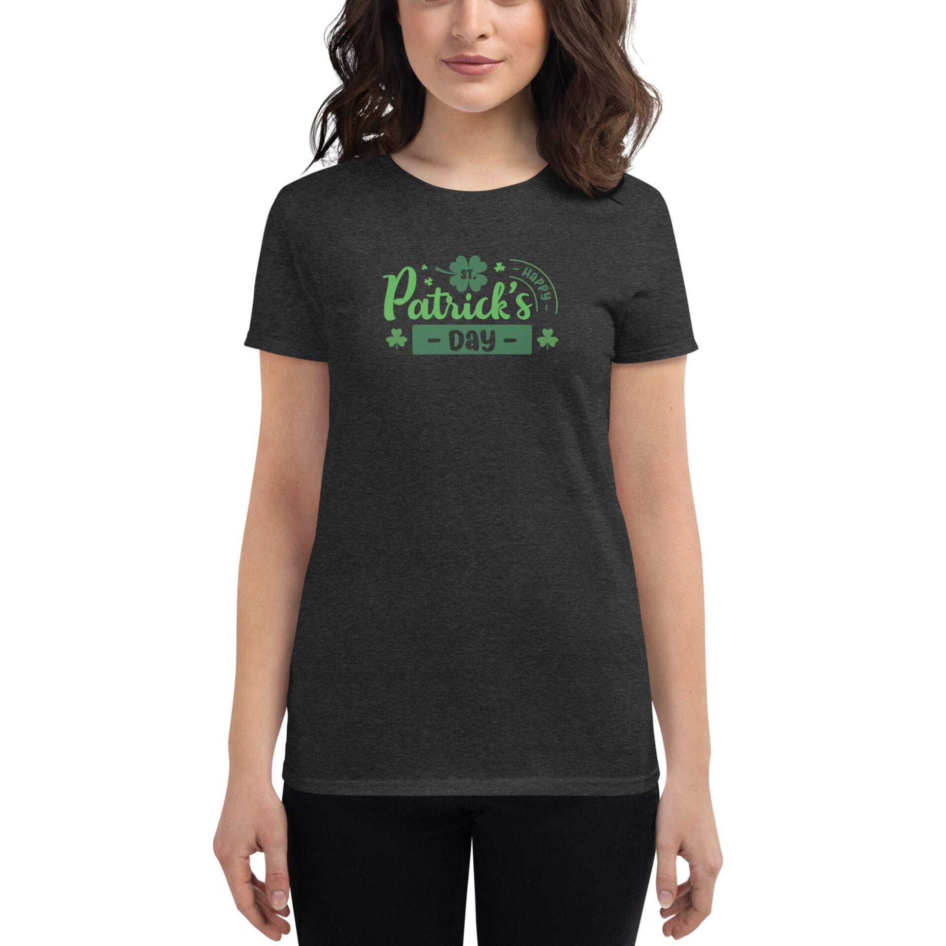 Women's St. Patrick's Day Short Sleeve T-Shirt - B2 - 12