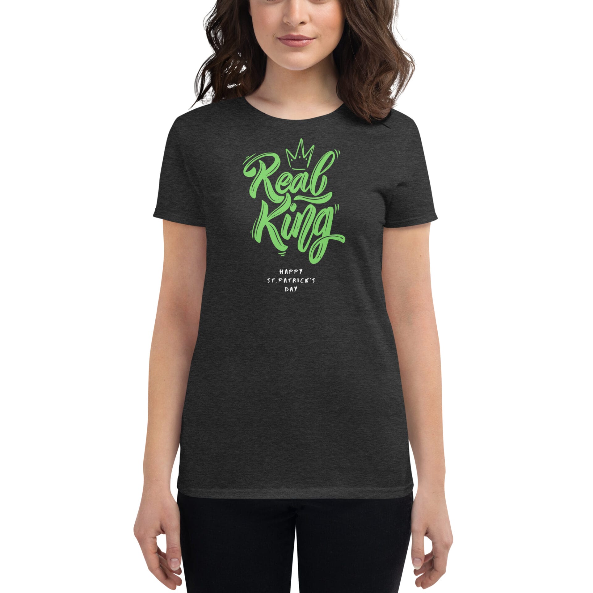 Women's St. Patrick's Day Short Sleeve T-Shirt - B2 - 23