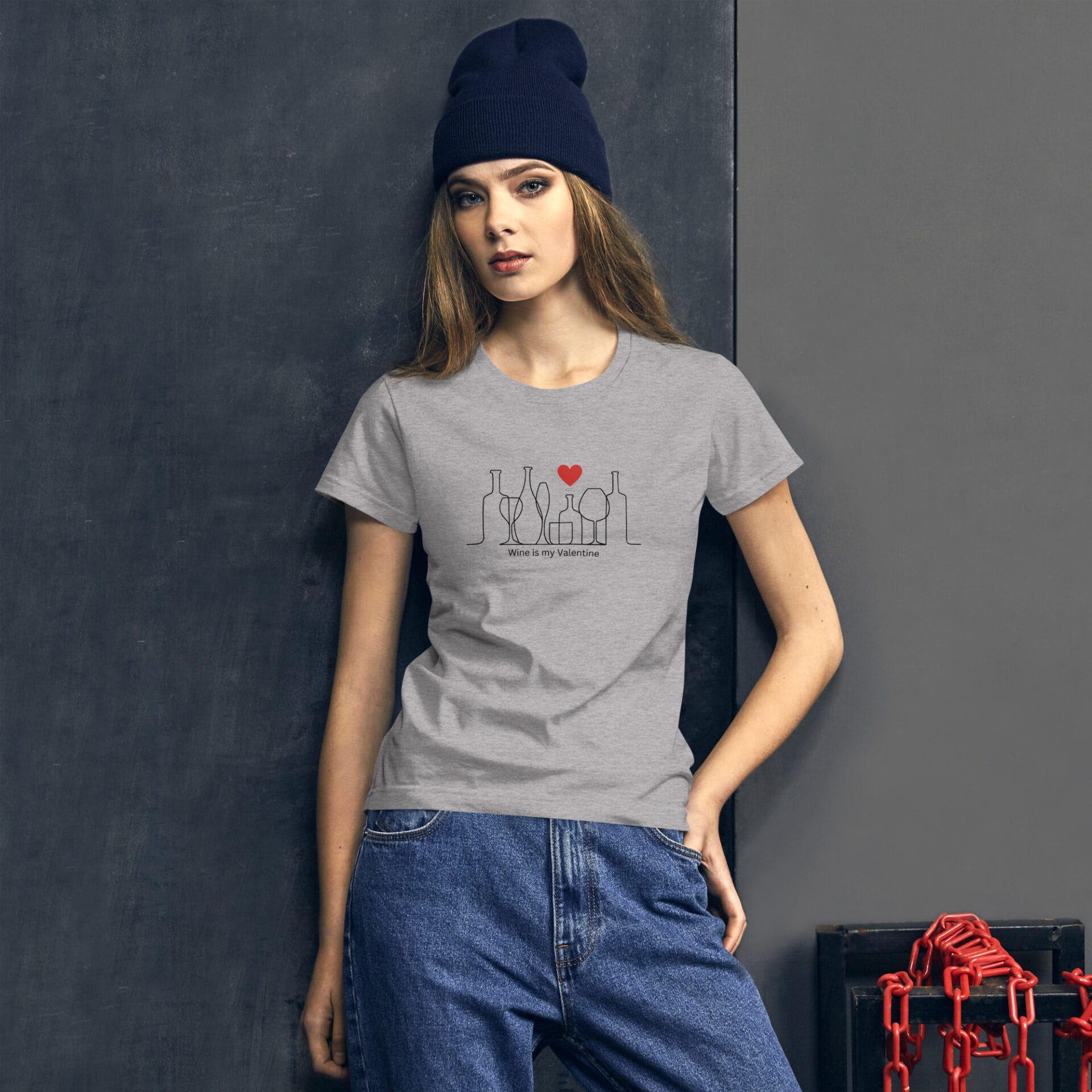 Women's Valentine's Day Short Sleeve T-Shirt - B2 18