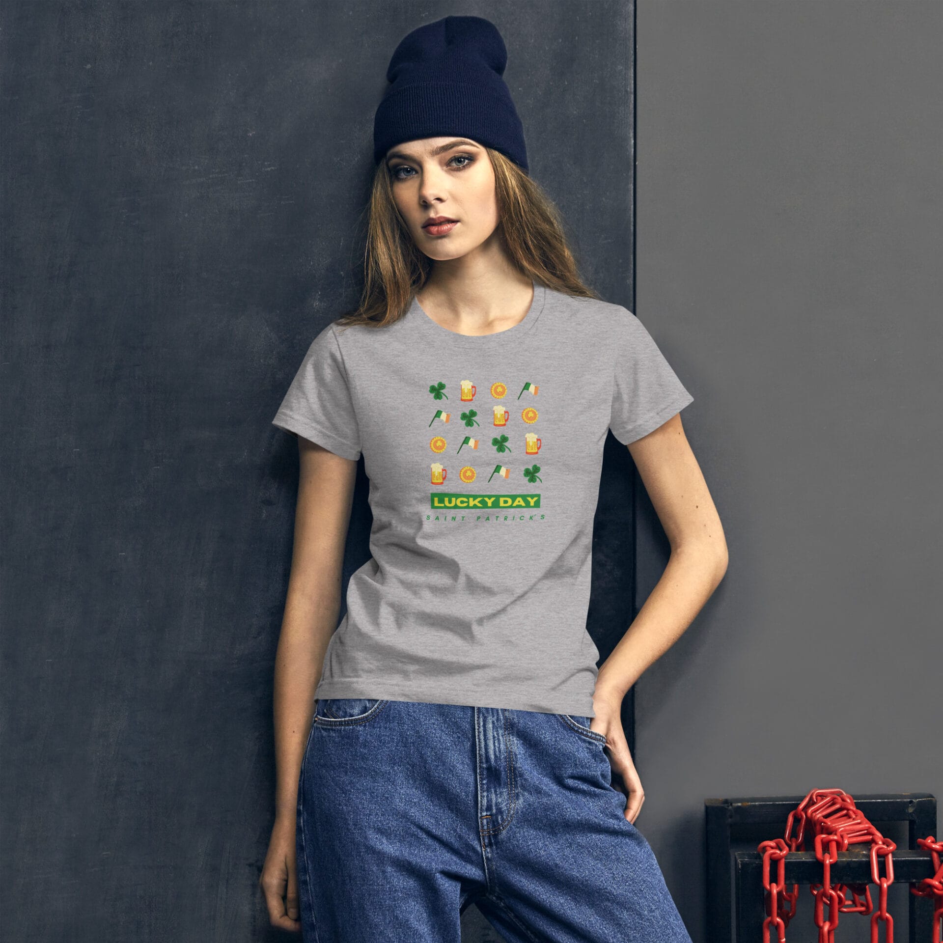 Women's St. Patrick's Day Short Sleeve T-Shirt - B2 - 10
