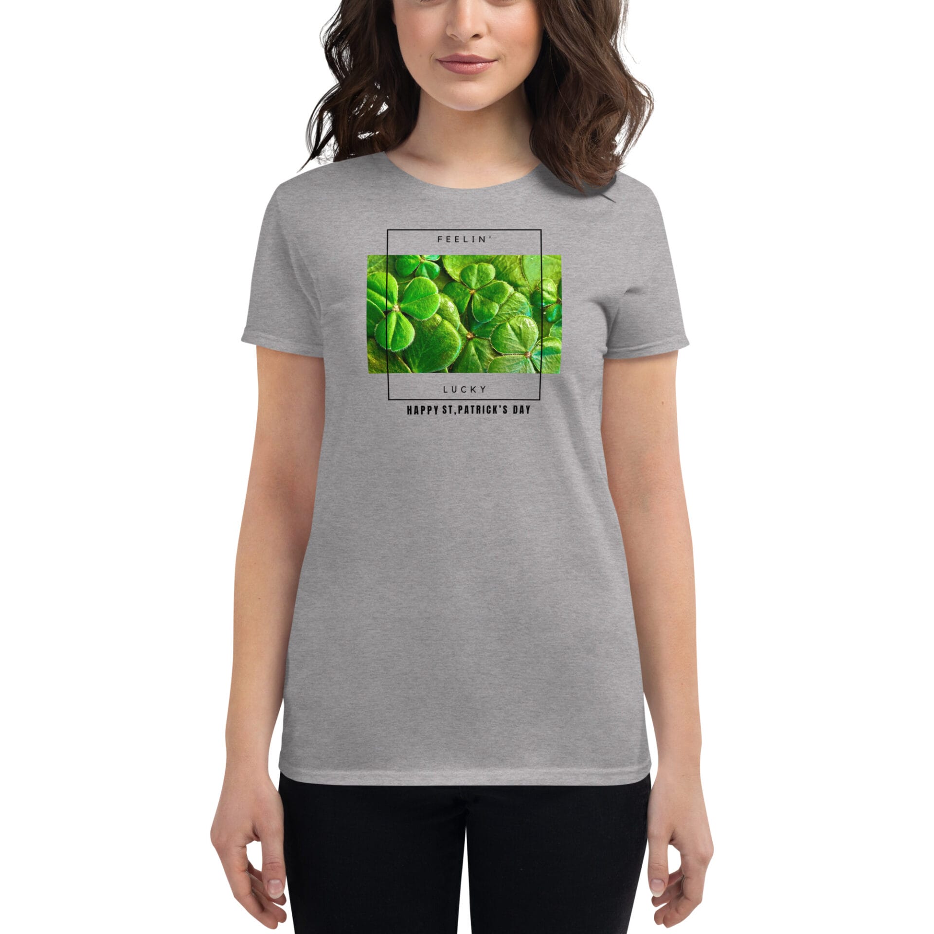 Women's St. Patrick's Day Short Sleeve T-Shirt - B2 - 11