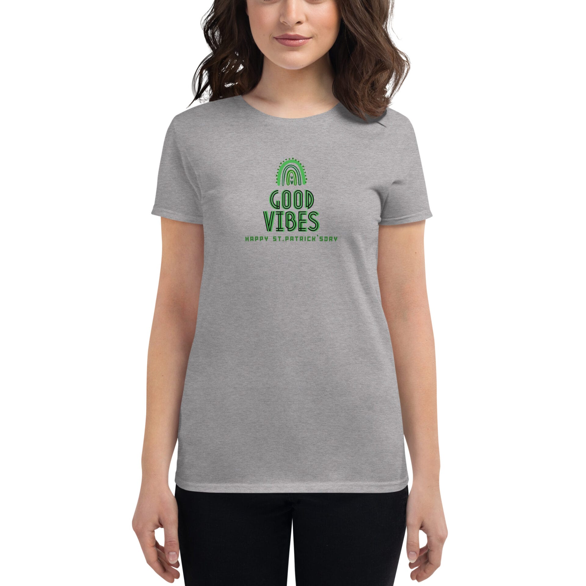 Women's St. Patrick's Day Short Sleeve T-Shirt - B2 - 26