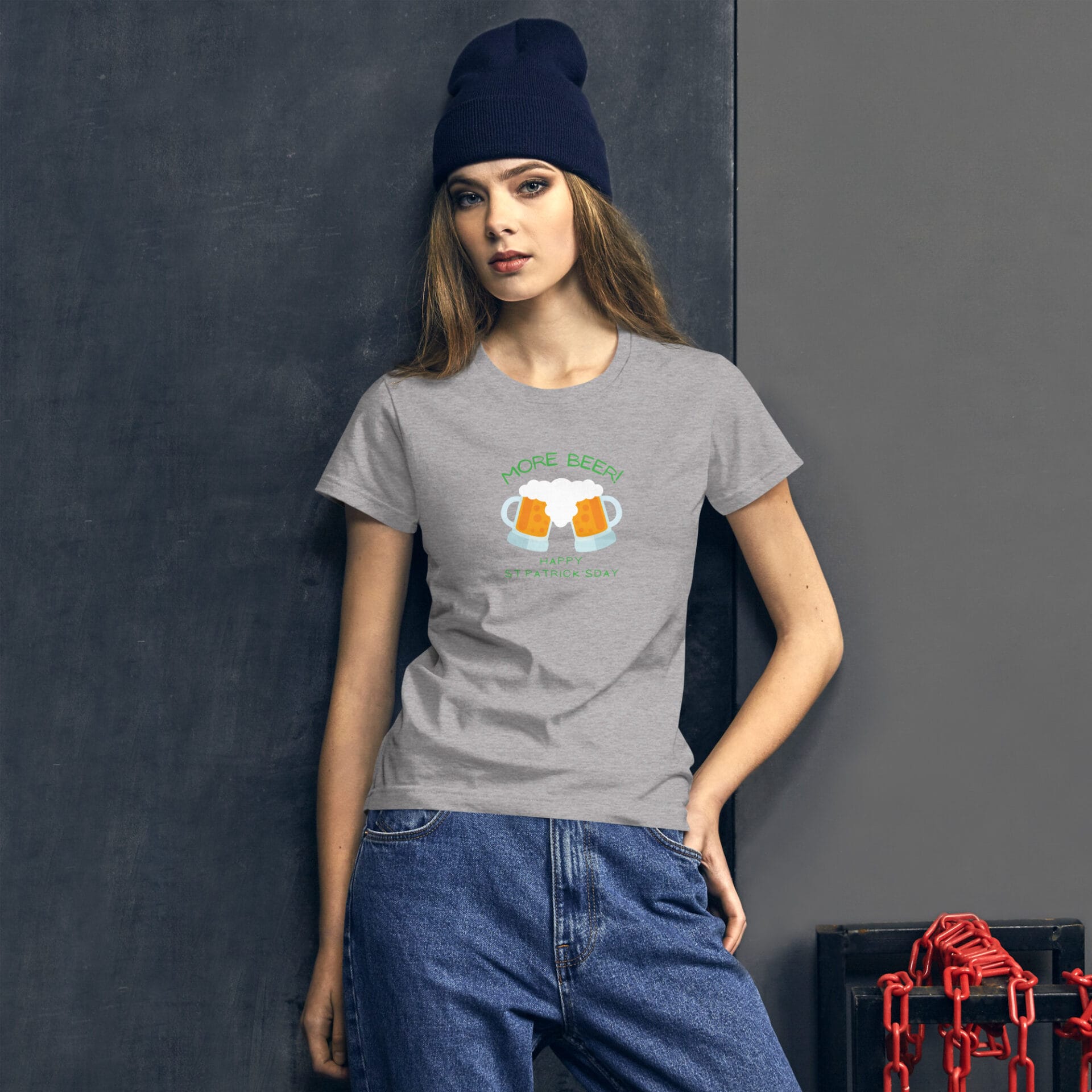 Women's St. Patrick's Day Short Sleeve T-Shirt - B2 - 27