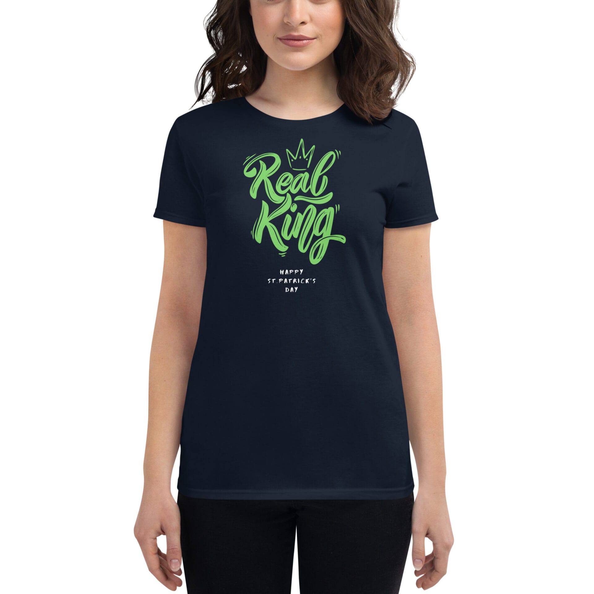 Women's St. Patrick's Day Short Sleeve T-Shirt - B2 - 23