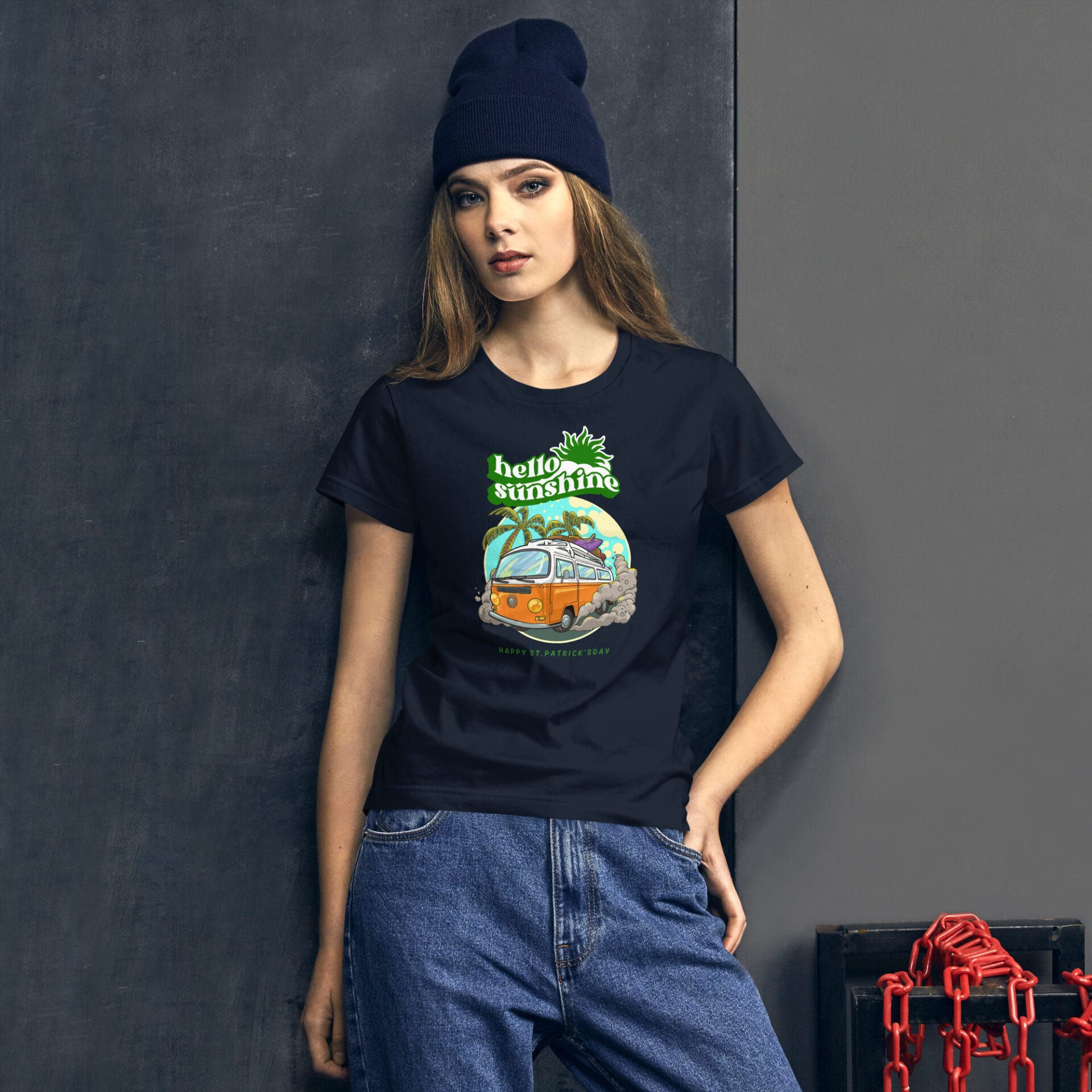 Women's St. Patrick's Day Short Sleeve T-Shirt - B2 - 24