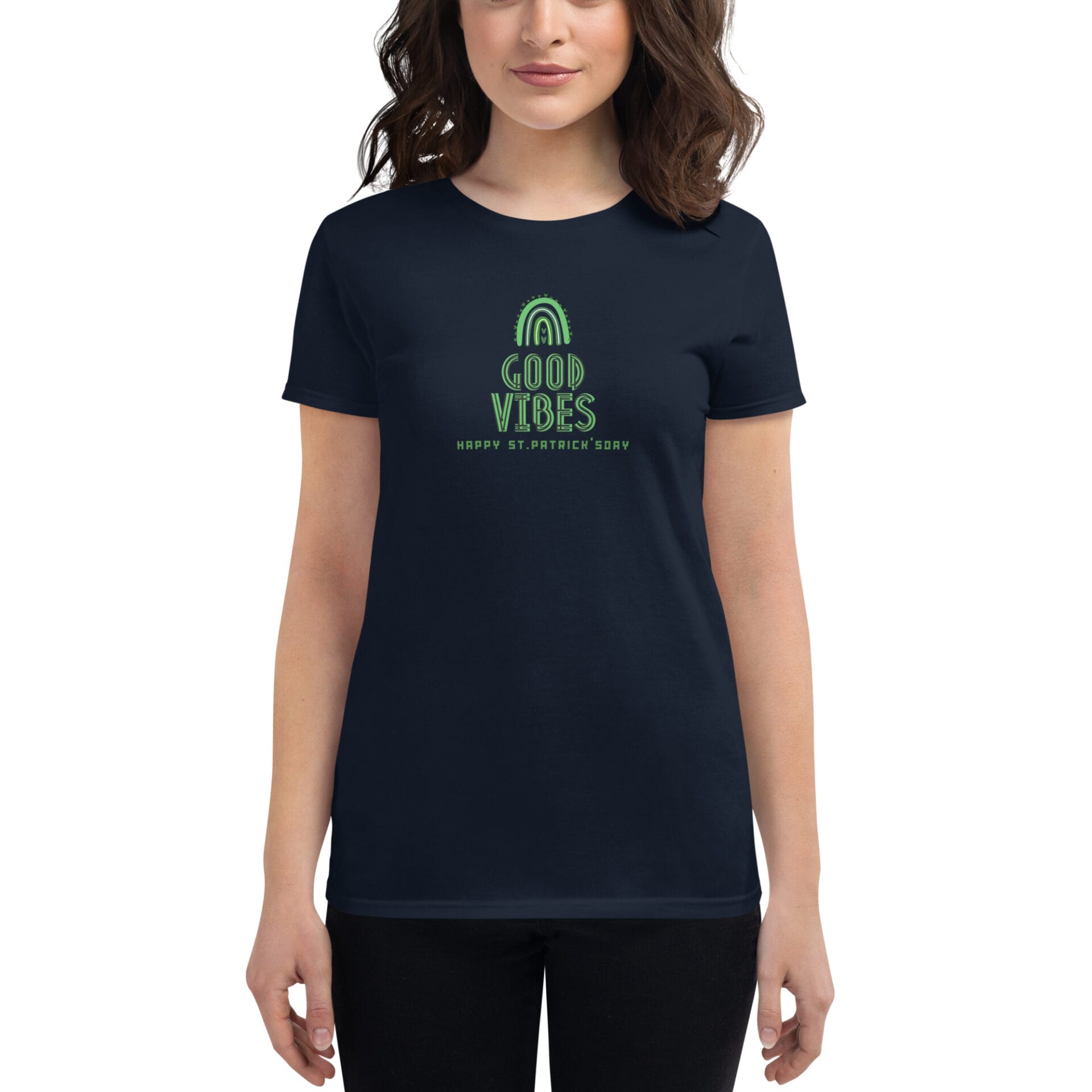 Women's St. Patrick's Day Short Sleeve T-Shirt - B2 - 26