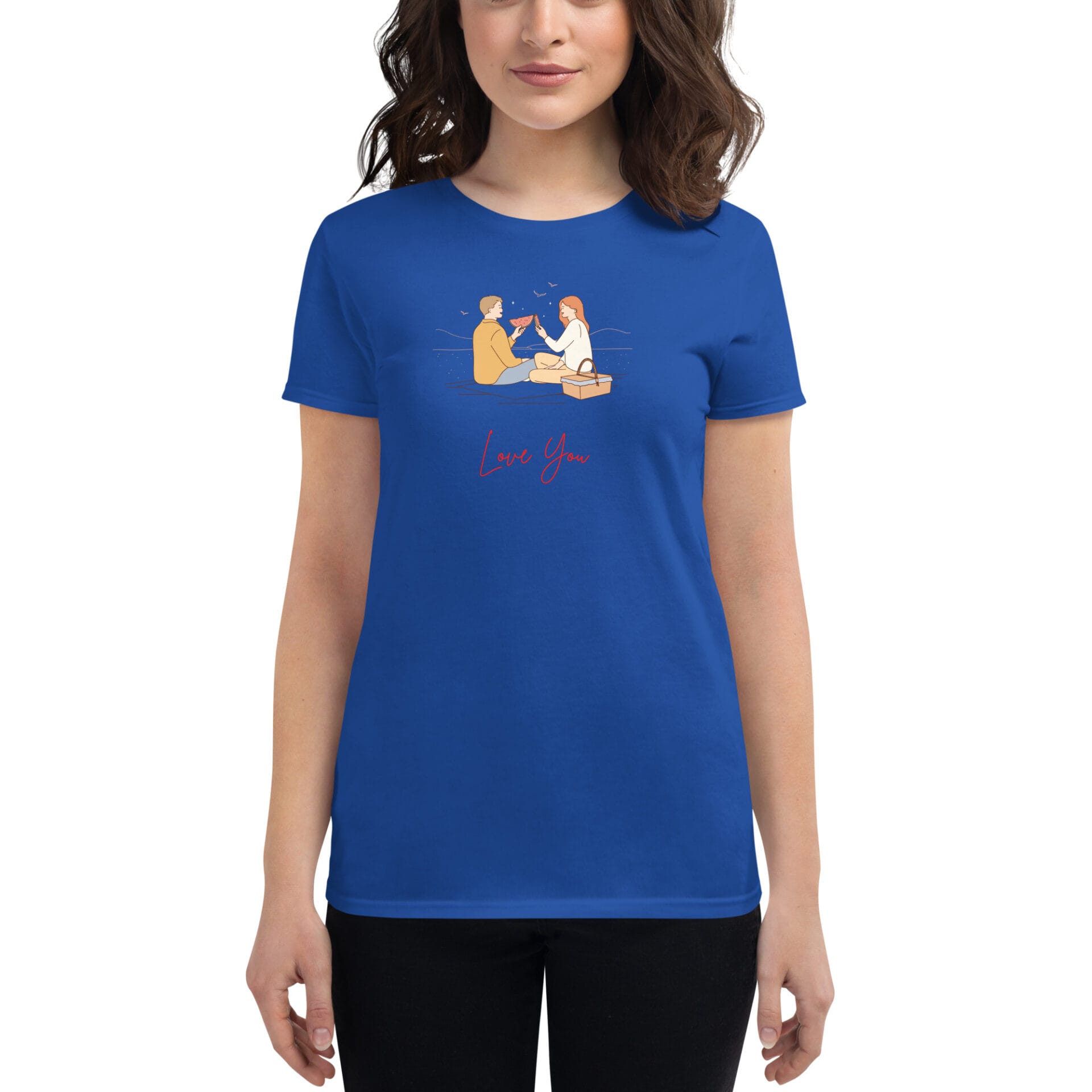 Women's Valentine's Day Short Sleeve T-Shirt - B3 - 27