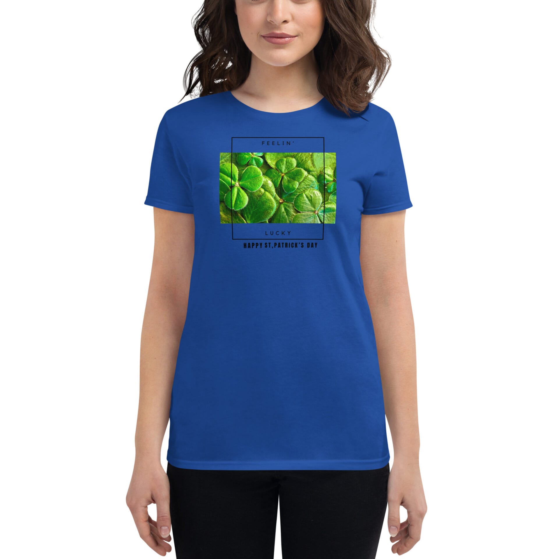 Women's St. Patrick's Day Short Sleeve T-Shirt - B2 - 11