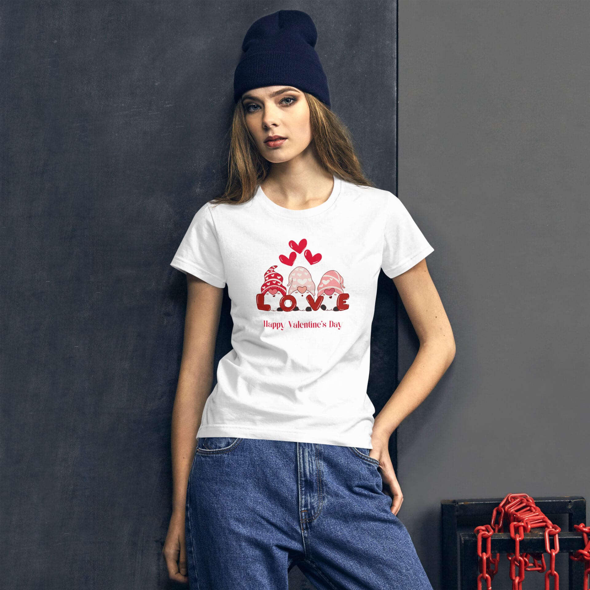 Women's Valentine's Day Short Sleeve T-Shirt - B3 1