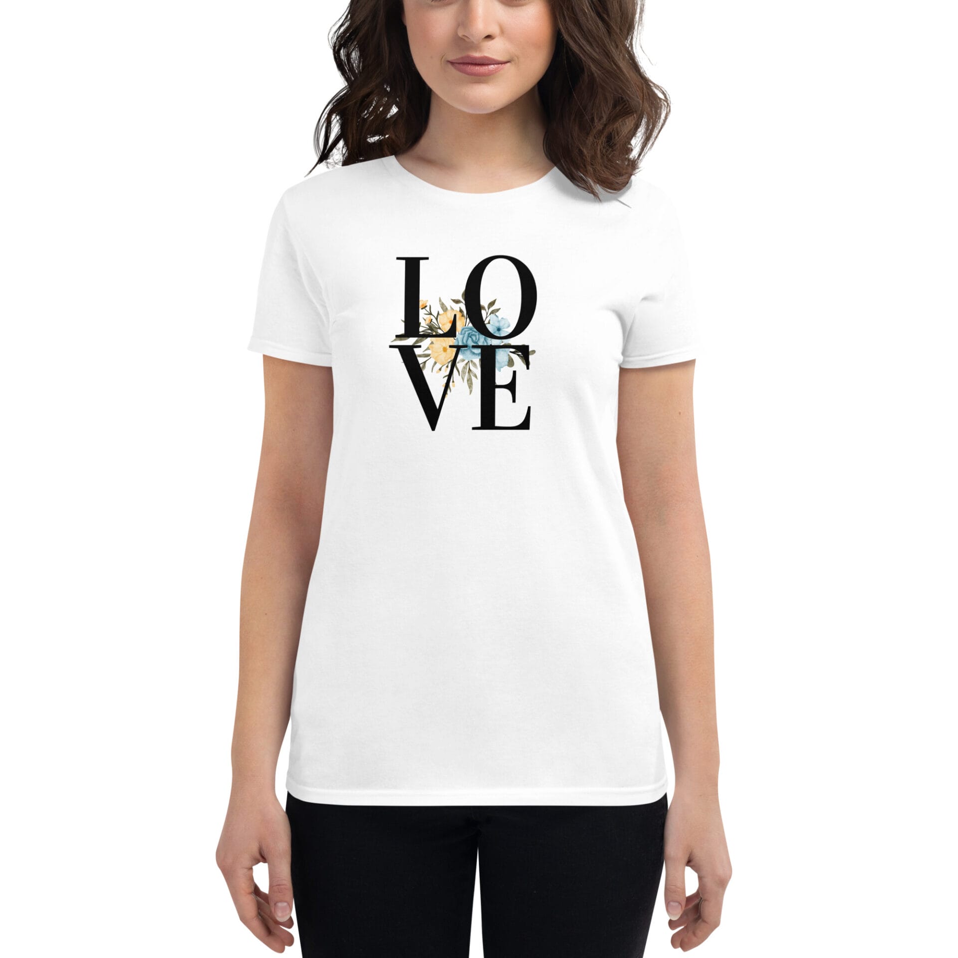 Women's Valentine's Day Short Sleeve T-Shirt - B3 - 12