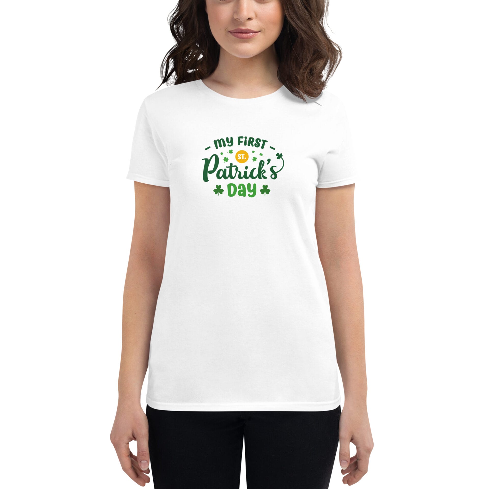 Women's St. Patrick's Day Short Sleeve T-Shirt - B2 - 19