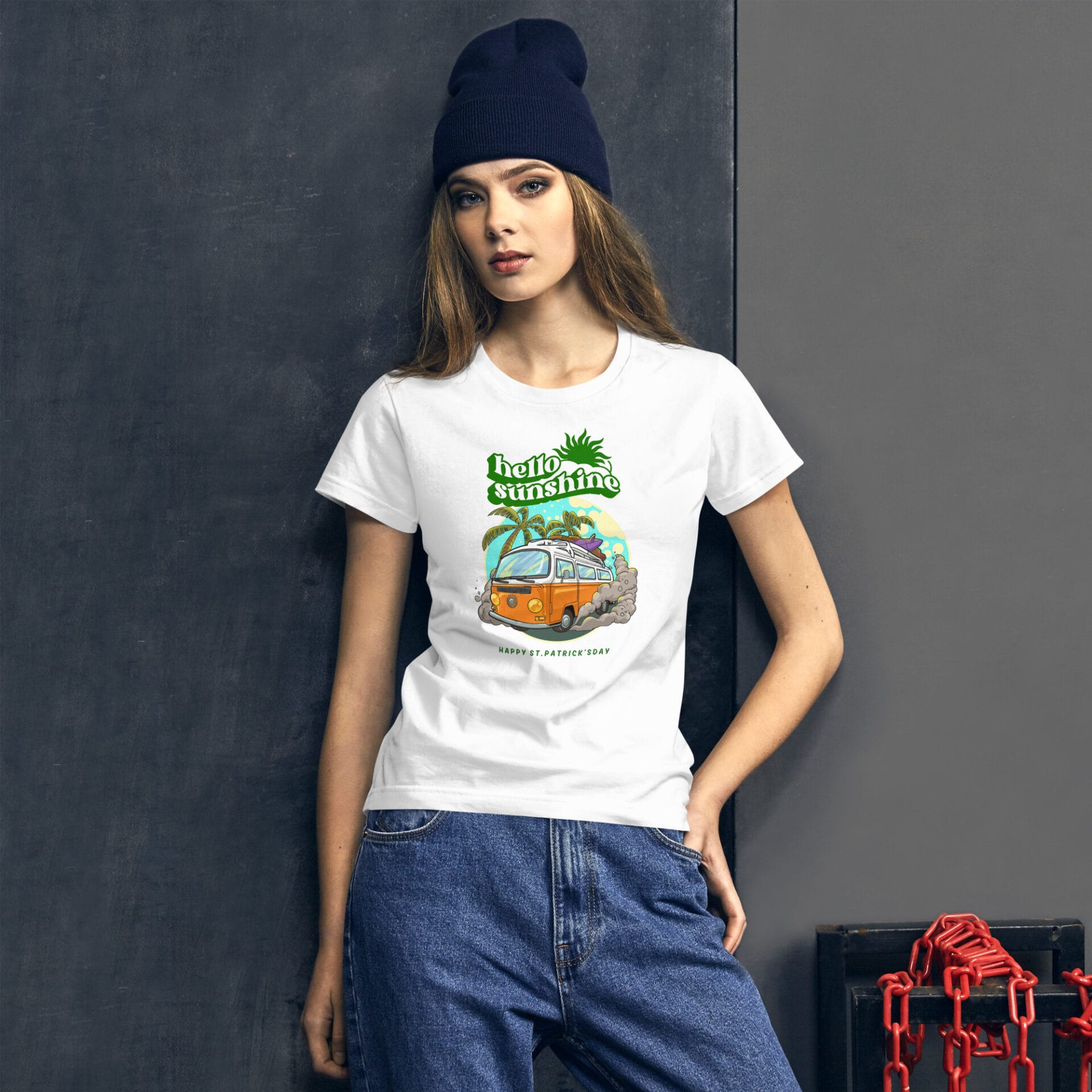 Women's St. Patrick's Day Short Sleeve T-Shirt - B2 - 24